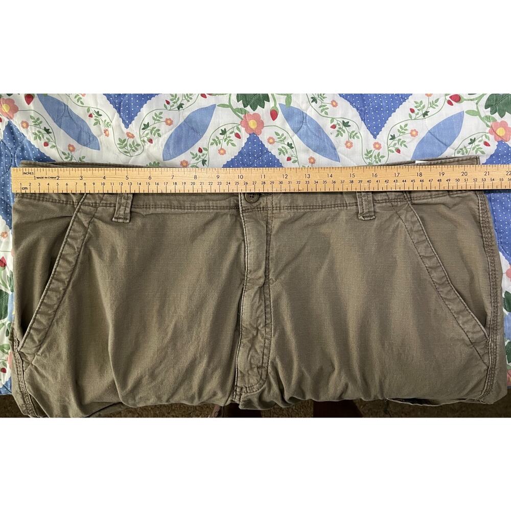 Wrangler Relaxed Fit Cargo Pants Mens 42x31 Cotton Spandex Stretch Utility Green - Picture 11 of 14